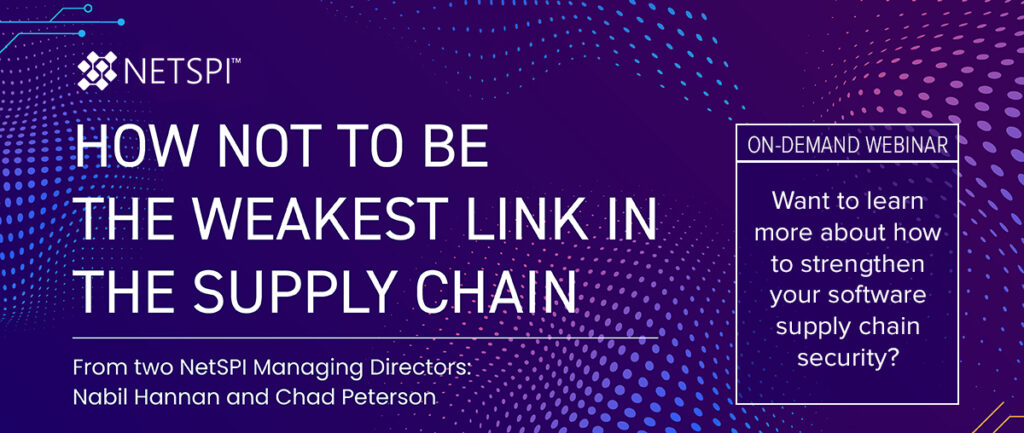 Want to learn more about how to strengthen your software supply chain security? Watch the on-demand webinar: "How NOT To Be The Weakest Link In The Supply Chain" 